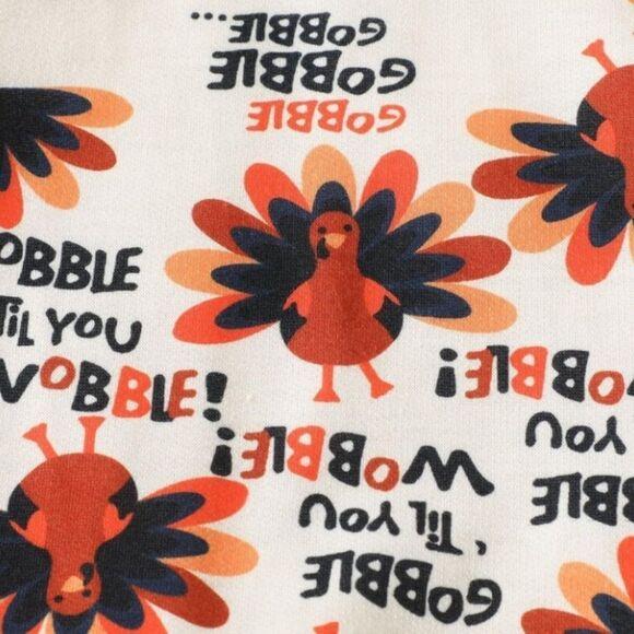Baby Thanksgiving Gobble Long Sleeve Onesie - Picture 6 of 8